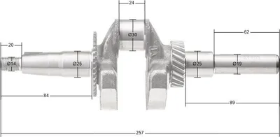 Zdjęcie produktu dla Wał korbowy Rato silnik R180 13300-Z440220-0000
