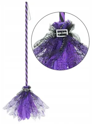 Produktbild von PartyPal Hexenbesen Kostümzubehör Halloween 120 cm