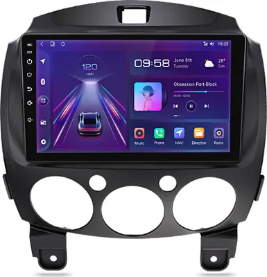 Obrázok produktu pre DAB NAVI für Mazda 2 2007-2013 9" Autorádio Android GPS RDS SWC 6+128G WIFI BT Carplay 8 Kern