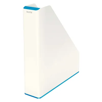 Produktbild von Leitz Stehsammler WOW 53621036 DIN A4 PS weiß/blau