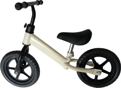 Produktbild von Laufrad Kinder 12 Zoll Vollgummireifen Balance Bike Lauflernrad Fahrrad Farbe Weiß