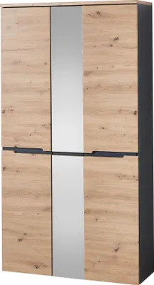 Produktbild von GarderobenschrankStandschrank Kleiderschrank Flurschrank Garderobe "Meagan II"
