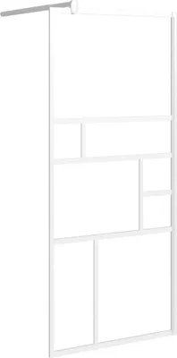 Produktbild von vidaXL Duschwand für Walk-In Dusche 90x195 cm ESG-Glas Weiß