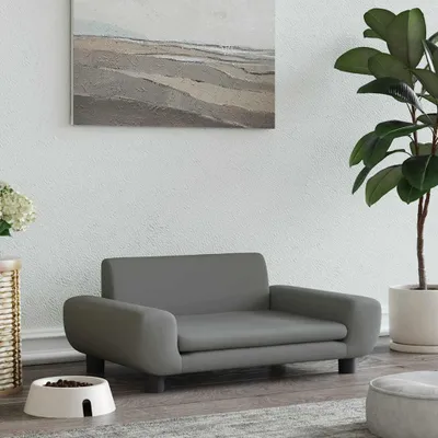 Zdjęcie produktu dla Vidaxl Hundekorb 70x45x33 cm samt dunkelgrau