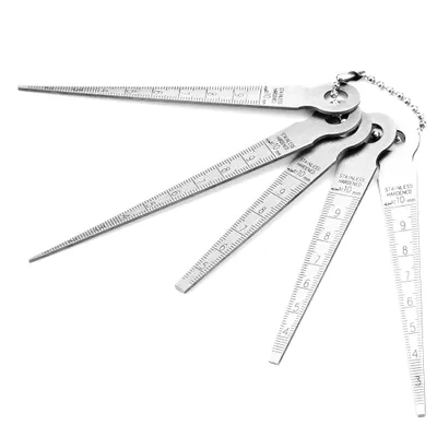 Obrázok produktu pre 1 sada zváracieho kužeľa z nehrdzavejúcej ocele meradlo pravítko kontrolný nástroj 10 mm