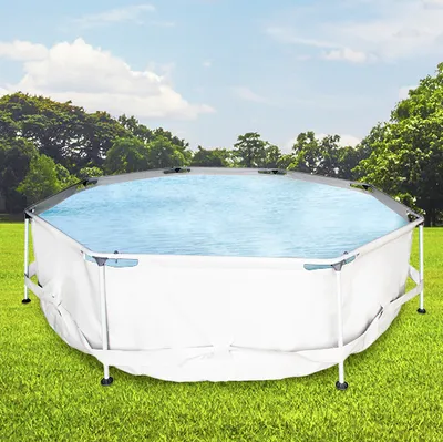 Immagine prodotto di Struttura in acciaio - Piscina, rotonda, con pompa filtro