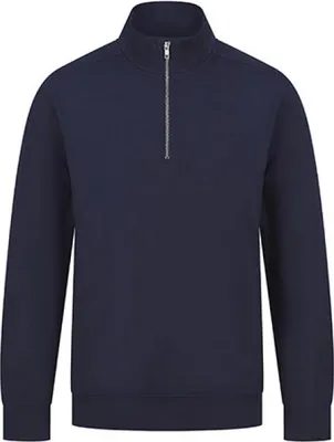 Zdjęcie produktu dla Henbury H842 | Uni  Sustainable 1/4 Zip Sweatshirt Uni  Pullover - Farbe: Navy - Größe: S