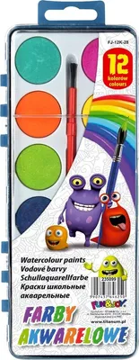 Immagine prodotto di Acquerelli scolastici 12 colori F&J