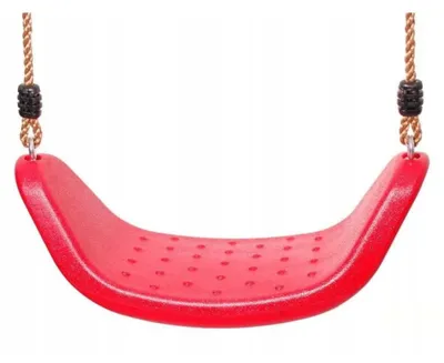 Obrázok produktu pre GIOIA | Detská hojdačka - červená - odolná voči poveternostným vplyvom - ergonomická - s nastaviteľnými lanami - hojdačka