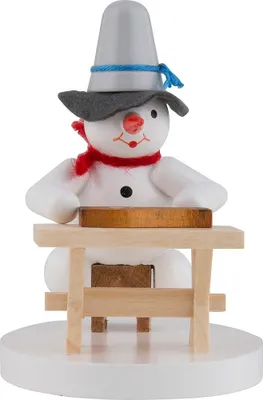 Produktbild von Schneemann Zitherspieler (8cm) von Zenker Volkskunst