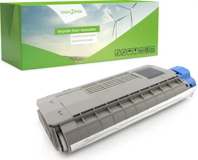 Produktbild von Green2Print Toner schwarz 11000 Seiten ersetzt OKI 44318620 passend für OKI ES7411DN, ES7411