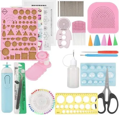 Produktbild von Papier Quilling Kit 24 Teile DIY Handwerk Kunst