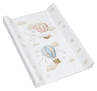 Immagine prodotto di Cuscino impermeabile per fasciatoio Baby Happy Bliss, dimensioni 50x70 cm, adatto per lettini per bambini da 60 cm – impermeabile, lavabile, con rinforzo in MDF – motivo: palloncini