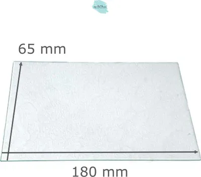 Produktbild von Ersatzglas für Grablaterne | Grablicht - Strukturglas Kathedral - nach Wunschmaß -  180 mm x 65 mm