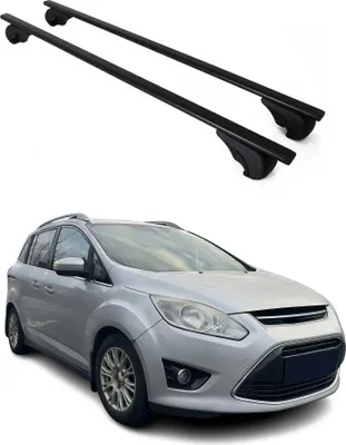 Immagine prodotto di Barre portatutto trasversali per Ford Grand C-Max 2010-2021, colore nero ferro