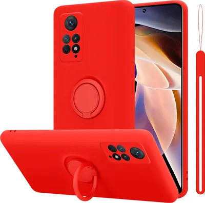 Produktbild von Cadorabo Hülle für Xiaomi RedMi NOTE 11 PRO 4G / 5G Schutz Hülle in Rot Handyhülle TPU Etui Case Cover