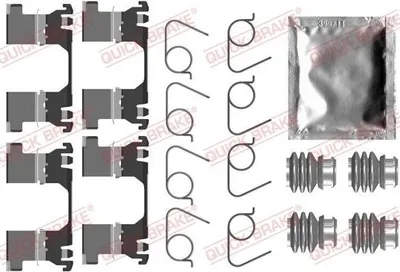 Produktbild von QUICK BRAKE 109-0091 Zubehörsatz Scheibenbremsbelag Vorne für OPEL Crossland X (P17) für SUZUKI VITARA (LY)