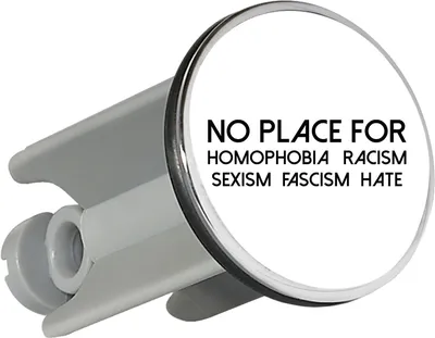 Produktbild von Huuraa Waschbeckenstöpsel No Homophobia Racism Hate 4cm höhenverstellbar Abflussstopfen Geschenkidee