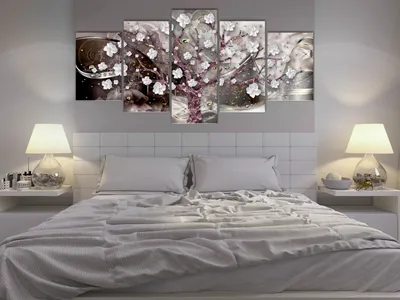 Produktbild von BAUM BLUMEN ASTRAKT Acrylglasbild Modern Wandbild Glasbilder Bilder l-A-0057-k-m