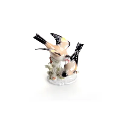 Obrázok produktu pre Porcelánová soška čížika, ručne vyrobená v Durínsku