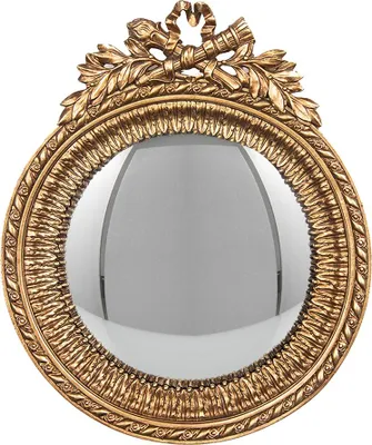 Image de Clayre & Eef Miroir à bulles 18x3x22 cm Plastique doré