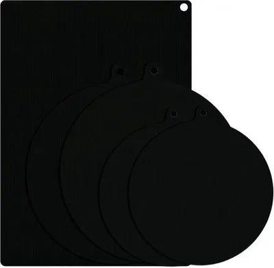 Immagine prodotto di Tappetini in silicone per piano cottura a induzione - Set da 5 pezzi - Protezione per piatti in Vetroceramica - Resistenti al calore fino a 260 °C - Tappetini antiscivolo in silicone (22 cm, 24 cm, 35 cm)