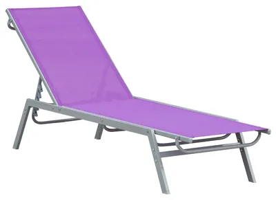Zdjęcie produktu dla Leżak - Krzesło plażowe - Leżanka - Ławka do opalania - Regulowane krzesło ogrodowe - Ergonomiczna konstrukcja