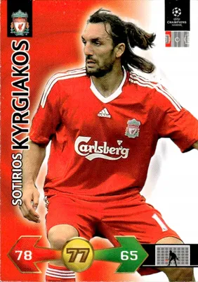 Obrázok produktu pre Panini Champions League 2009/10 Liverpool card – Sotrios Kyrgiakos update