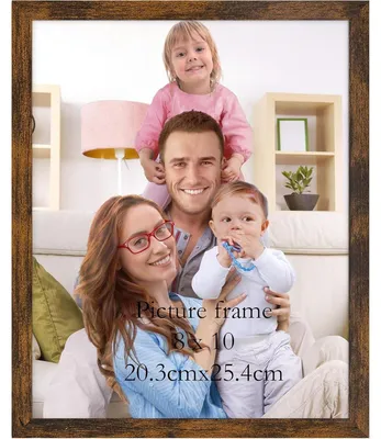 Immagine prodotto di Cornice per foto 20x25 cm, colore marrone, in plastica, da appendere a parete o da appoggiare su un tavolo