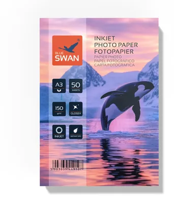 Image de Papier photo A3, brillant, 150 g/m², 50 feuilles, à séchage rapide, idéal pour les impressions professionnelles