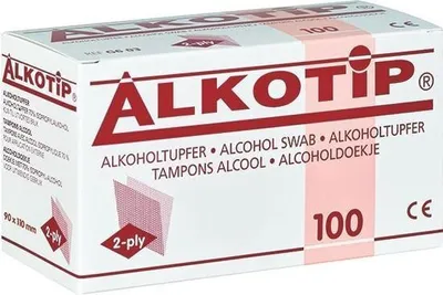 Produktbild von Alkotip Alkoholtupfer 105 St