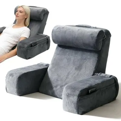 Zdjęcie produktu dla Poduszka do czytania z podłokietnikiem pianką ergonomiczna na łóżko sofę