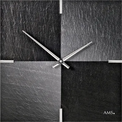 Obrázok produktu pre AMS Quarz-Wanduhr Naturschiefer