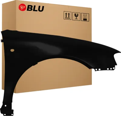 Image de BLU Aile Compatible avec Audi A3 8L Lift LY9B Droite Schwarz BrillantSchwarz | 2000-2003 | Avant | Peint| Prêt à Monter | Acier