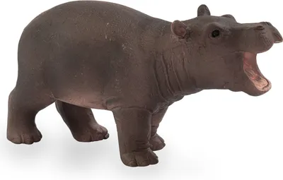 Obrázok produktu pre Mojo Fun Hippo Baby, 3 rok / roky, Wildlife, Purpurová, Šedá, Polyvinylchlorid (PVC)