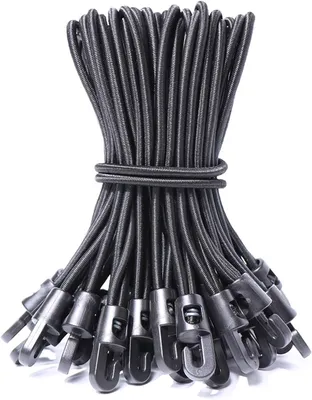 Produktbild von Spanngummi mit Haken, 12 Stück, 15 cm Expander für Planen- und Zeltbefestigung