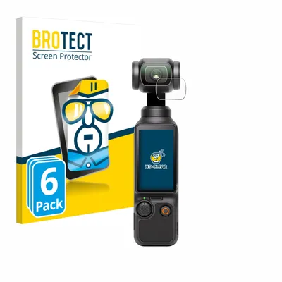 Produktbild von 6x Für DJI Osmo Pocket 3 (Linse) Schutzfolie BROTECT Displayschutz Display Schutz Folie Klar Transparent