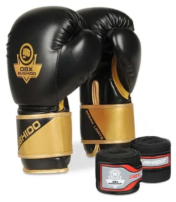 Produktbild von DBX BUSHIDO Trainings- & Sparrings-Boxhandschuh Set mit Bandagen