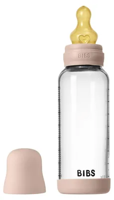 Productafbeelding van Bibs glazen babyfles, rond, 240 ml