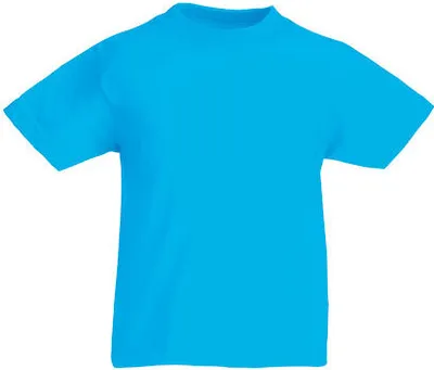 Produktbild von Fruit of the Loom - Kids Valueweight T - Azure Blue - 152