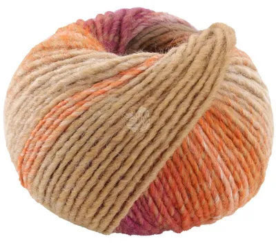 Produktbild von Lana Grossa - Colors For You 0153 rohweiß camel orange beige taupe orchidee zimtbraun