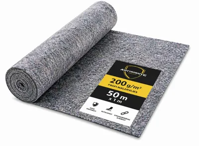 Produktbild von Malervlies 200g 1x50m Abdeckvlies 50m² mit PE-Folie rutschhemmend