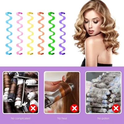 Imagen del producto de Juego de rizadores, 30 unidades, 30 cm, sin calor, para todo tipo de cabello