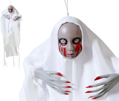 Obrázek produktu pro Halloweenská dekorace Ďábelská panenka 73 x 85 cm