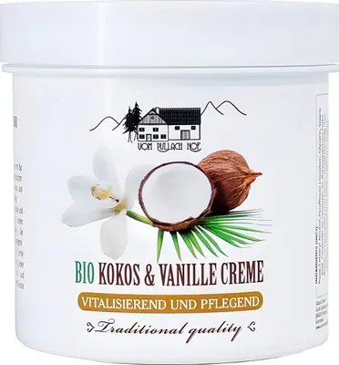 Produktbild von BIO KOKOS und VANILLE CREME 250ml Vitalisierend Körpercreme Hautcreme Hautpflege Balsam Gel Salbe 68