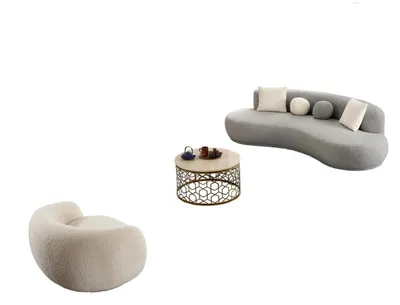 Produktbild von Sofas 4-Sitzer Sessel Relaxgarnitur Garnitur Komplettsofa Couches Wohnzimmer
