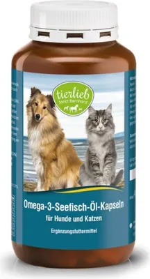 Produktbild von Tierlieb Olej Omega 3 Dla Psów I Kotów (400 Kapseln) 8644