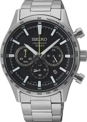 Seiko SSB413P1 Herren-Chronograph Stahl/Schwarz 1