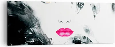 Produktbild von Bild auf Leinwand - Leinwandbild - Frau Abstraktion - 140x50cm - Wand Bild - Wanddeko - Wandbilder - Leinwanddruck - Bilder - Kunstdruck - Wanddekoration - Leinwand bilder - Wandkunst - AB140x50-3663