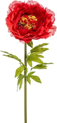 Produktbild von artplants.de Kunstblume Pfingstrose WELNOR, rot, 115cm - Künstliche Päonie